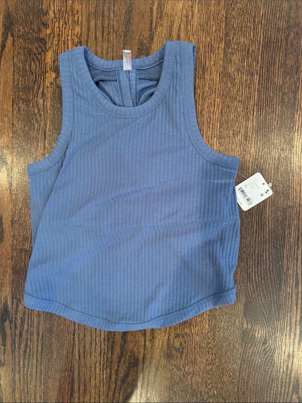 Free people movement Ribbed Sleeveless Tank Top in Slate Blue